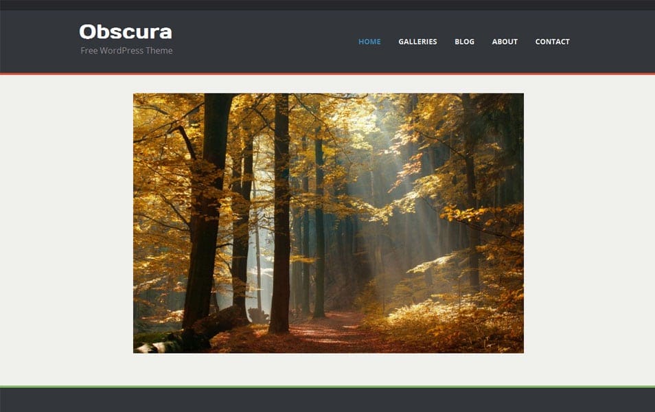 Obscura Free Portfolio WordPress Theme