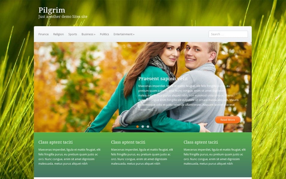 Pilgrim Free Portfolio WordPress Theme