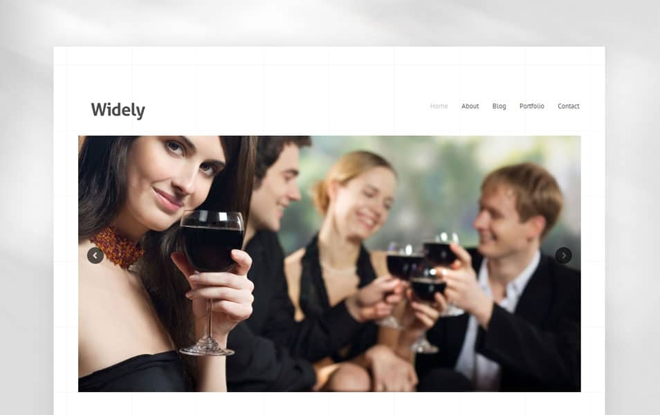 Widely Free Portfolio WordPress Theme