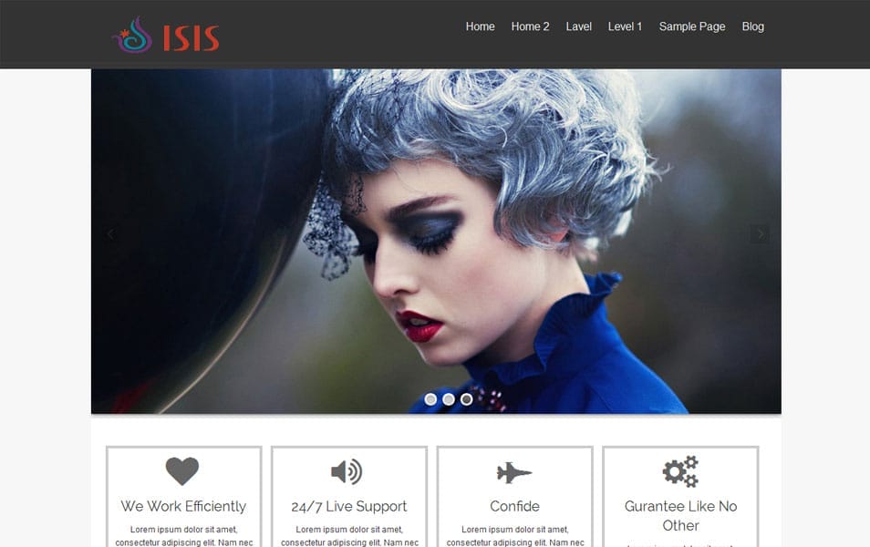 isis Free Portfolio WordPress Theme