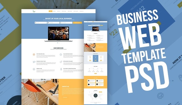 web template psd