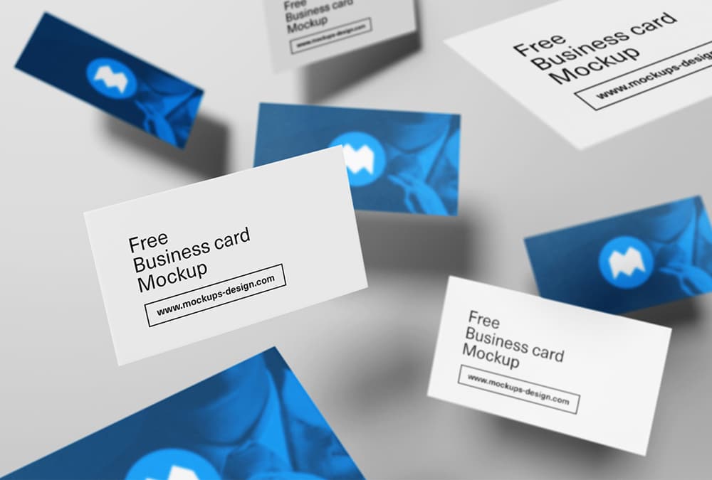 cards business photo psd PSD Card Free CSS Business  Author Mockup 100 »