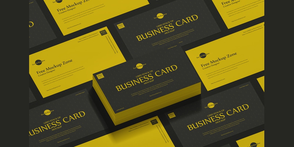 100 Free Business Card Mockups Psd Css Author