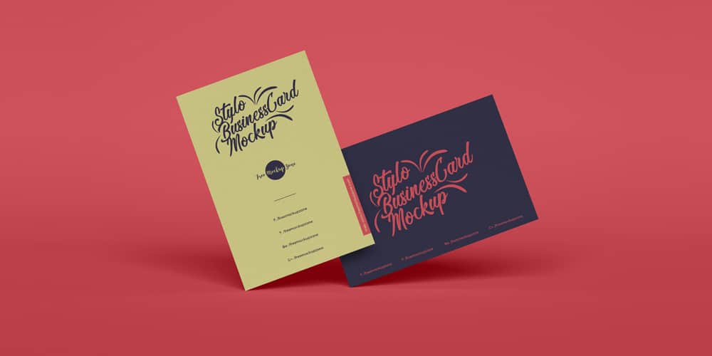 Download 100+ Free Business Card Mockup PSD » CSS Author