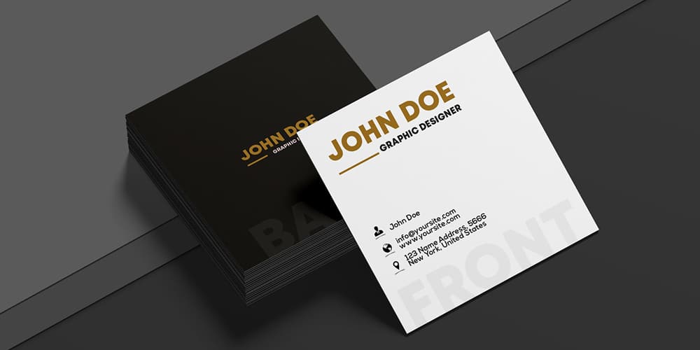 100 Free Business Card Mockups Psd Css Author