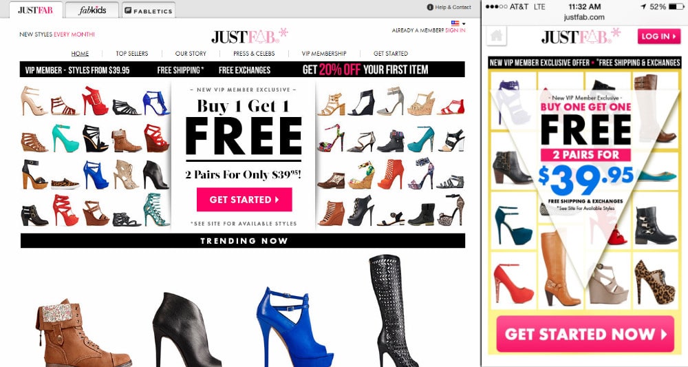 ecommerce justfab