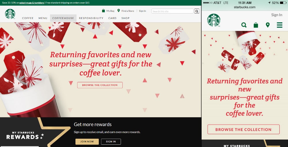 ecommerce starbucks