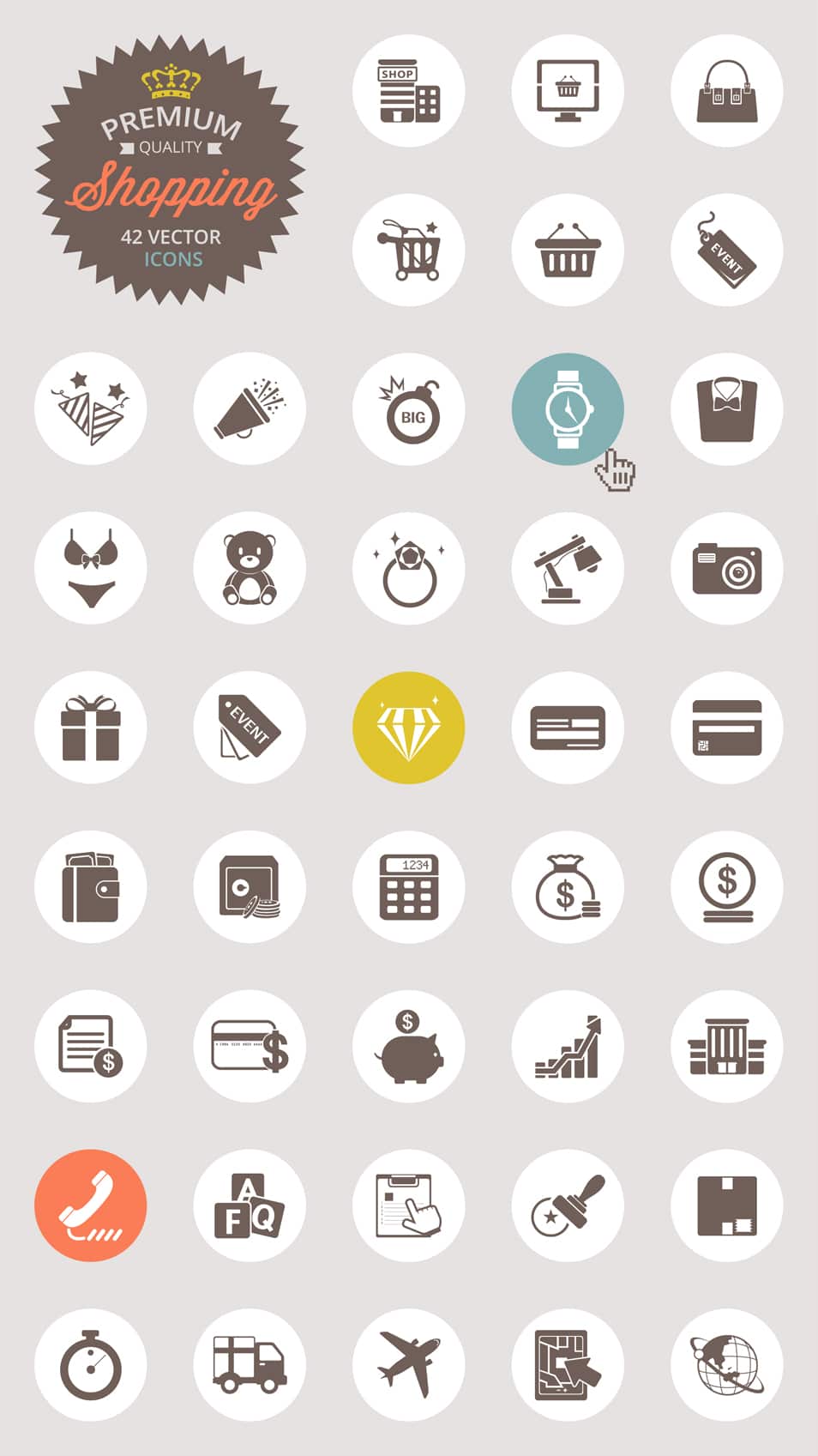 Vector Shopping Icon Set Png Psd Ai Eps