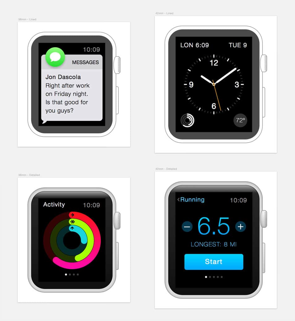 apple watch home screen layout