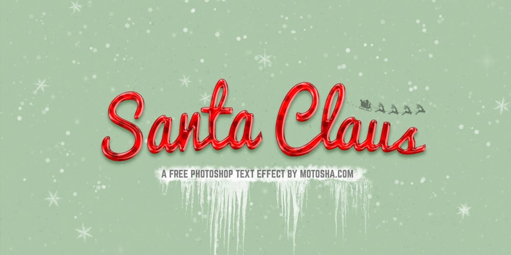 christmas text styles photoshop