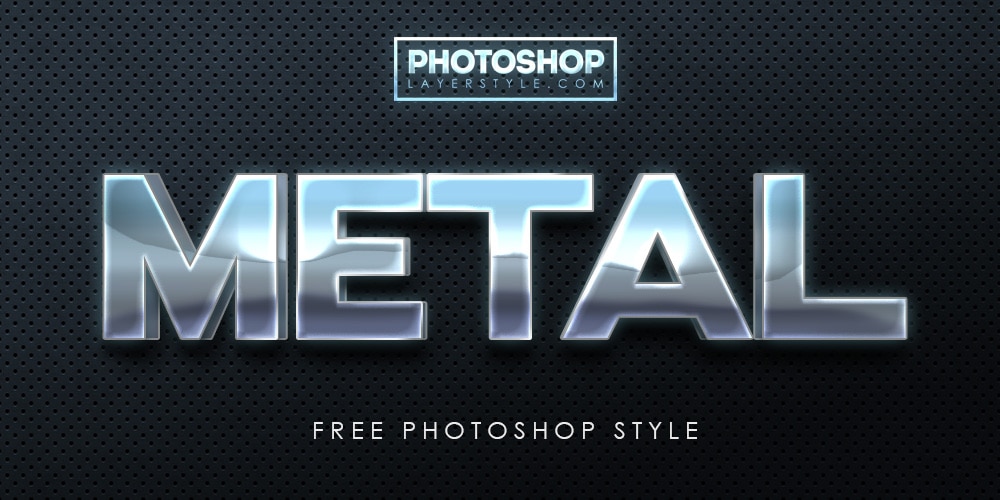 metallic text style for photoshop