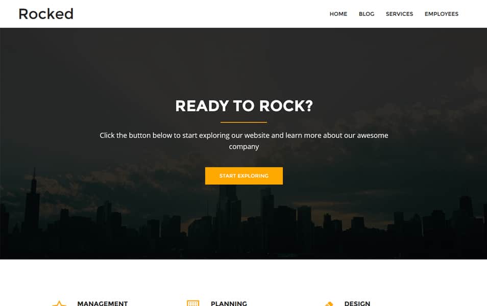 Rocked Responsive WordPress Theme