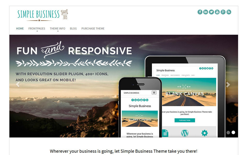 Simple Business WordPress Theme