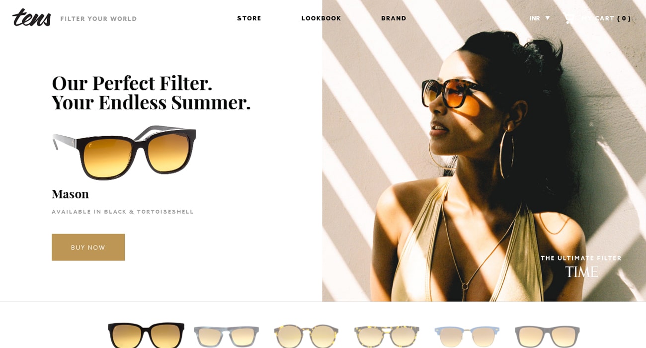 e-commerce web design inspiration