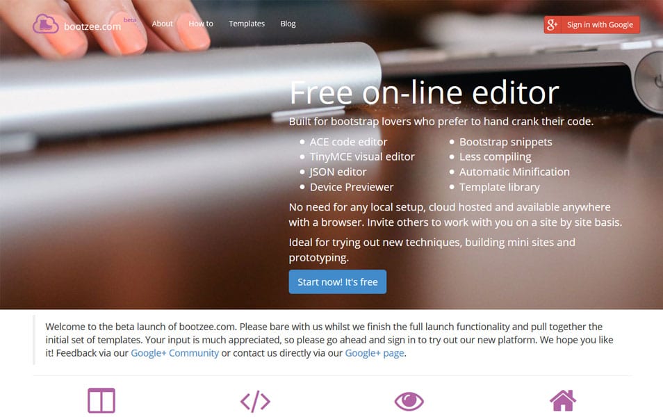 best free bootstrap editor