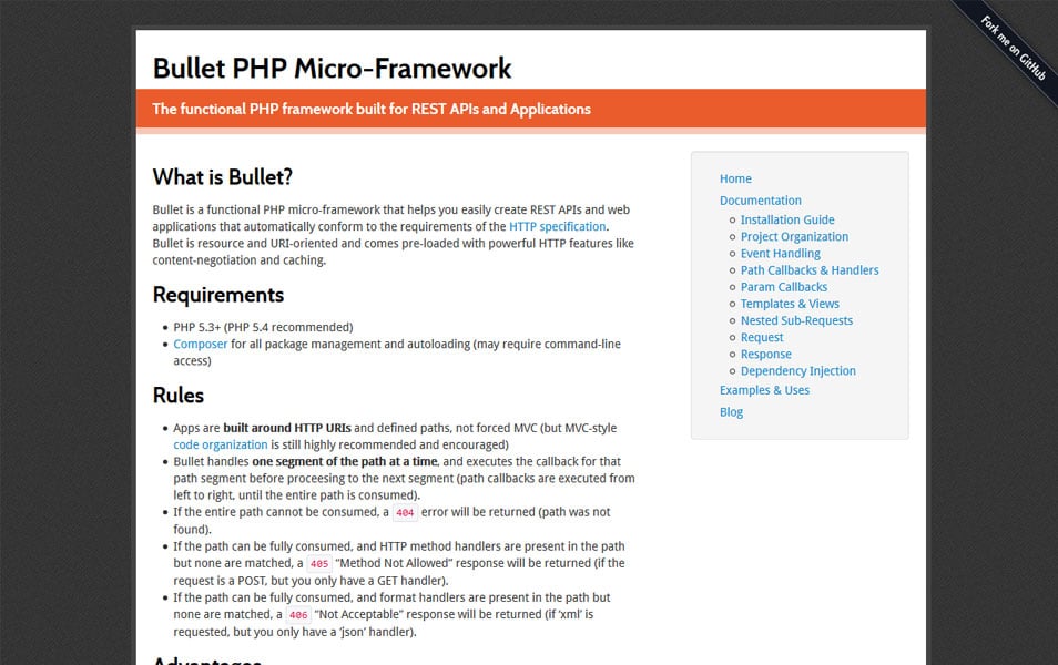 Bullet PHP Micro-Framework