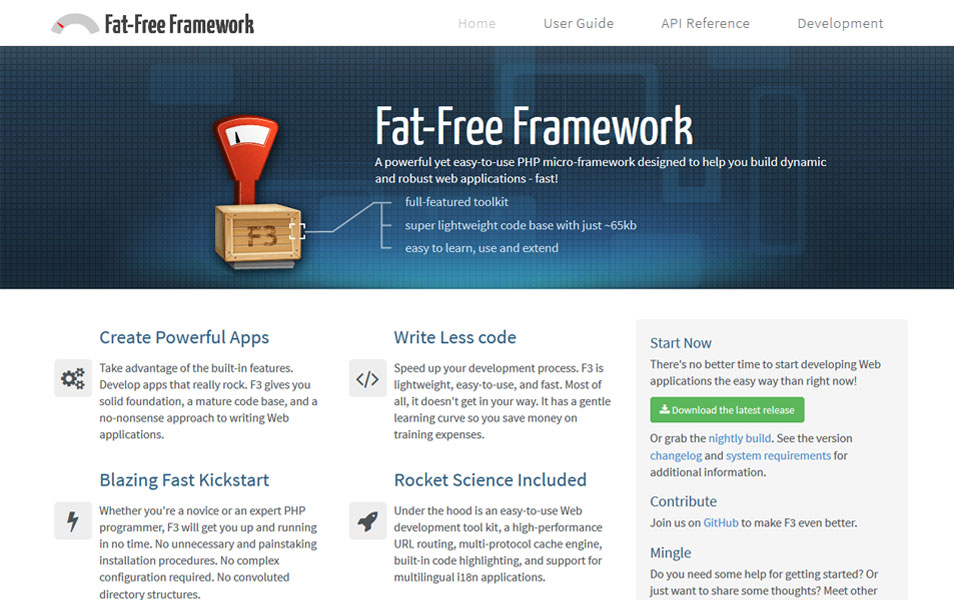 Fat-Free Framework