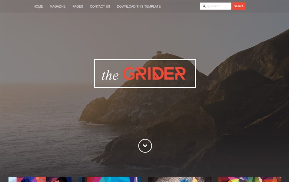 Grider Responsive Blogger Template