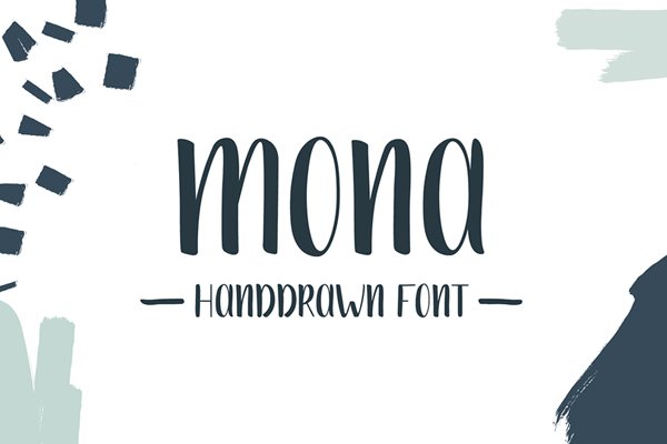 مونا-Handdrawn فونت
