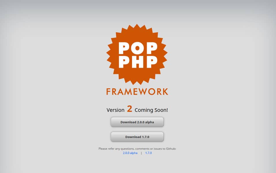 Pop PHP Framework