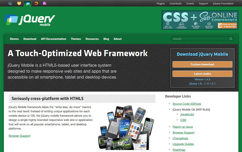 jQuery Mobile Framework