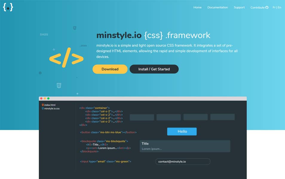 simple css framework