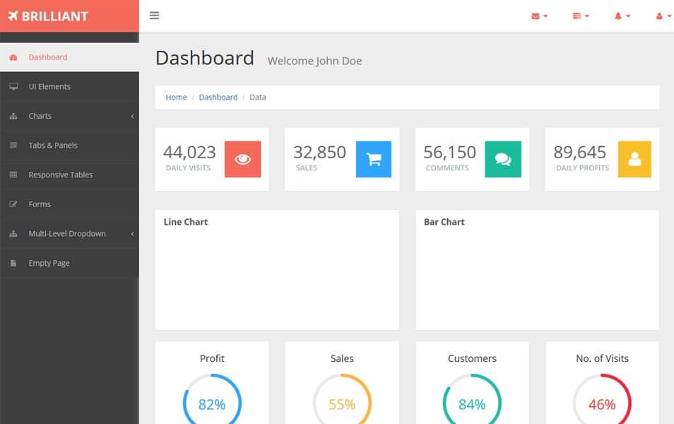 100+ Best Free Bootstrap Admin Templates » CSS Author