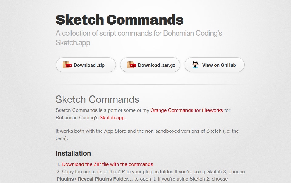 Sketch Commands