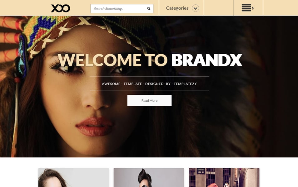 BrandX Responsive Blogger Template