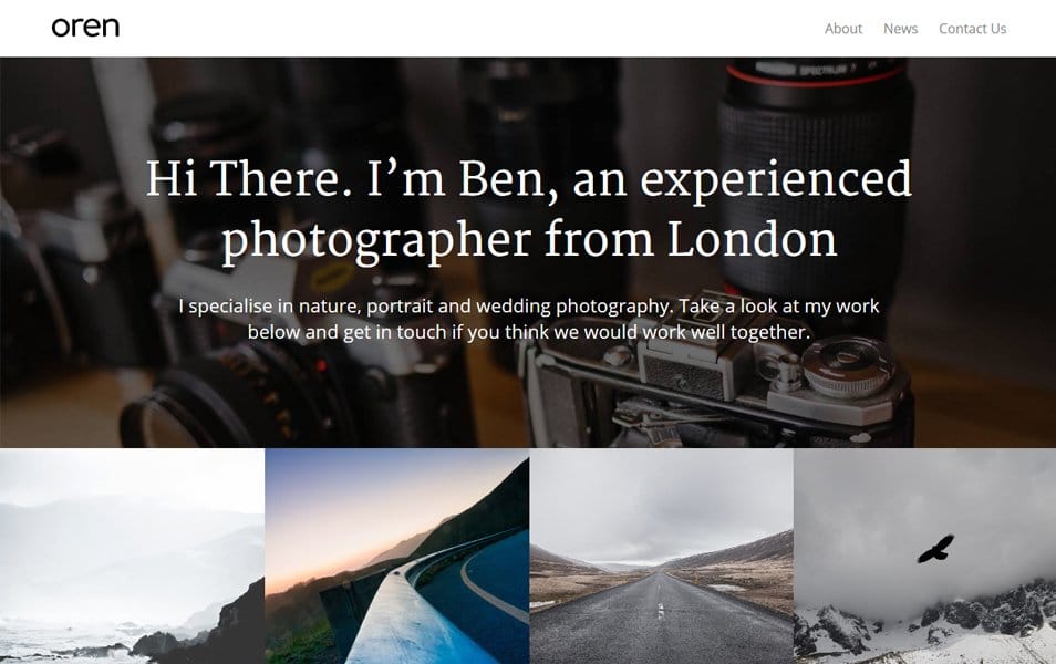 Oren Responsive WordPress Theme