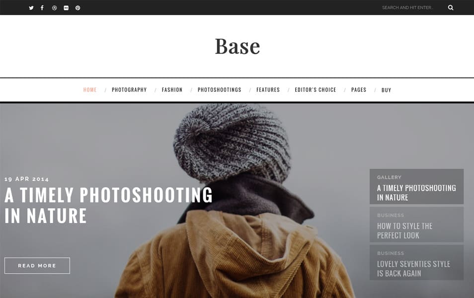 Base Responsive Blogger Template