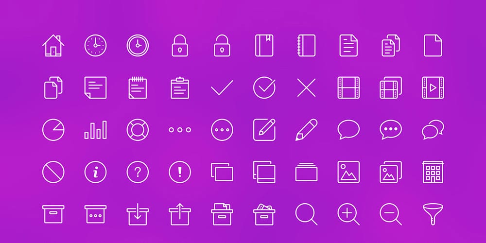 Free Line Icon Set