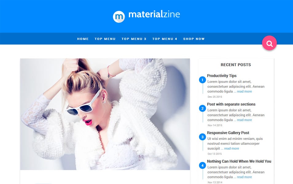 Material Responsive Blogger Template