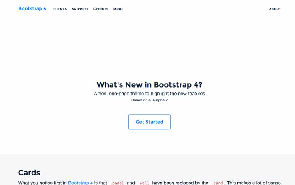 New bootstrap