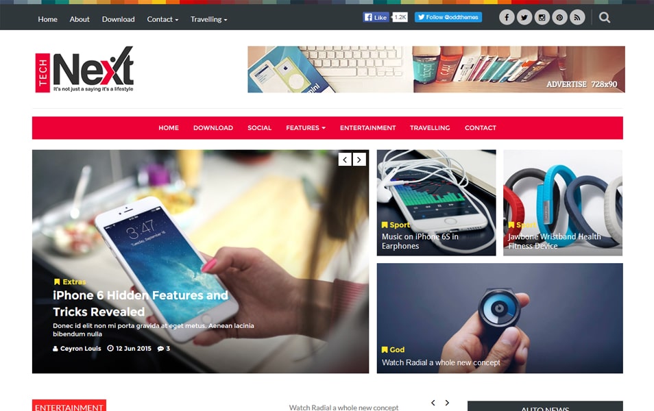 Technext Responsive Blogger Template