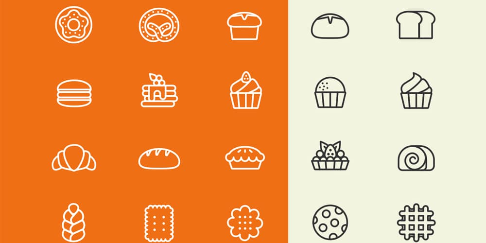 Bakery Vector Line Icons