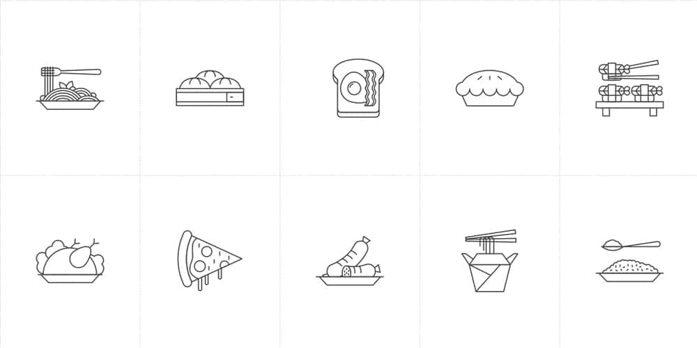 Food Icons Vector