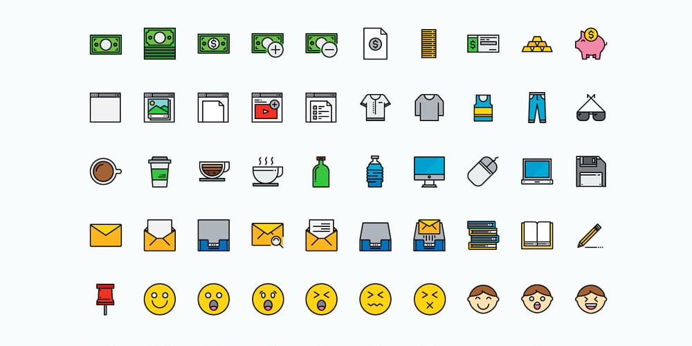 Free Color Line Icons