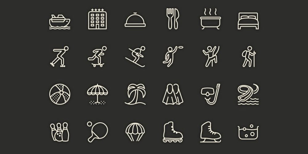 Free-Leisure-Line-Icons