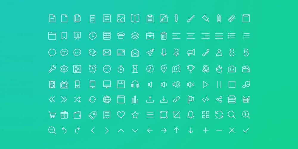 40 Quality Line Icons