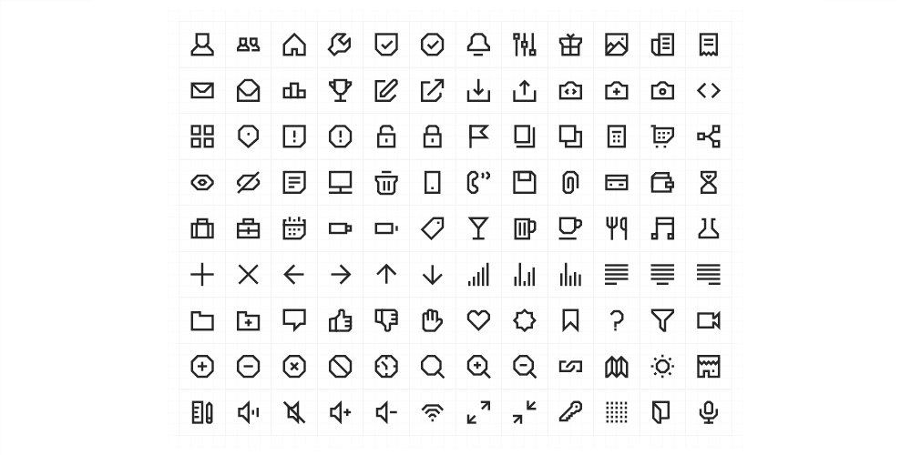 Geometric Line Icons