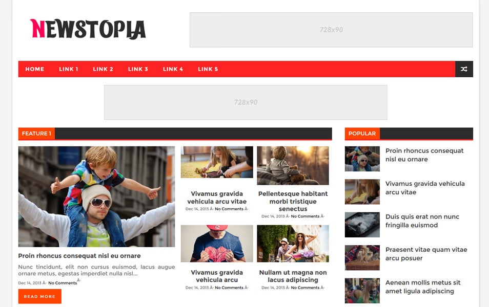 Newstopia Responsive Blogger Template