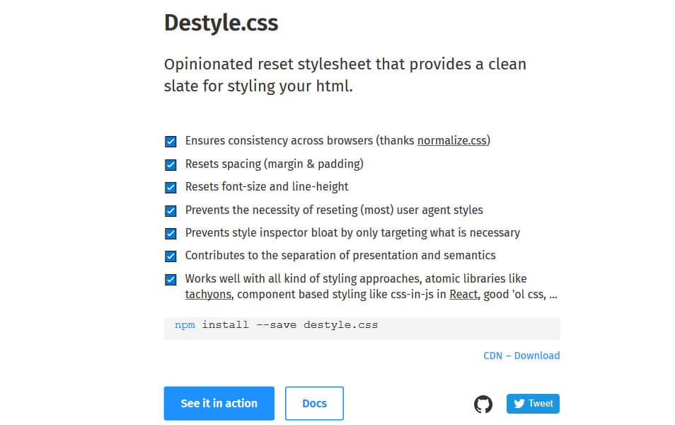 Destyle.css