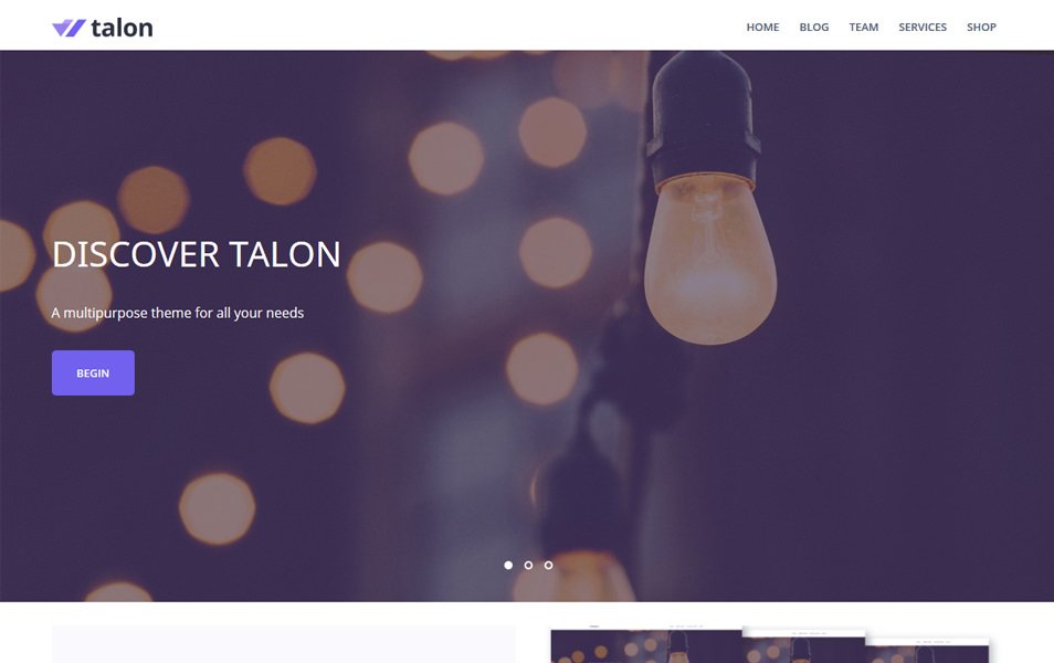 Talon Responsive WordPress Theme