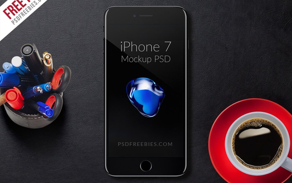 Iphone 7 mockup free psd information