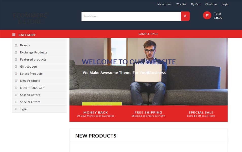 BB Ecommerce Store Responsive WordPress Theme