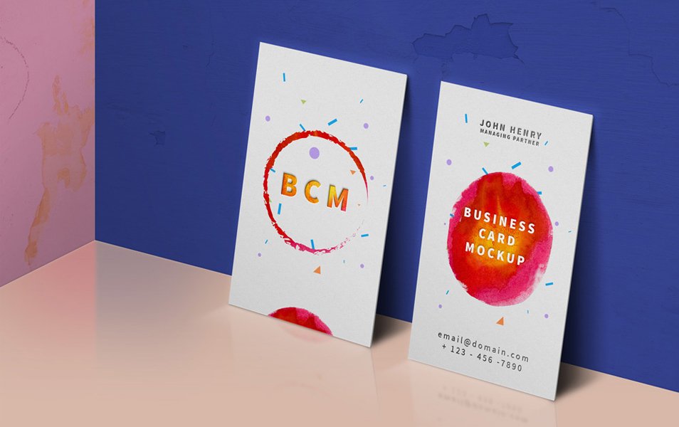 Business Card Mockup PSD