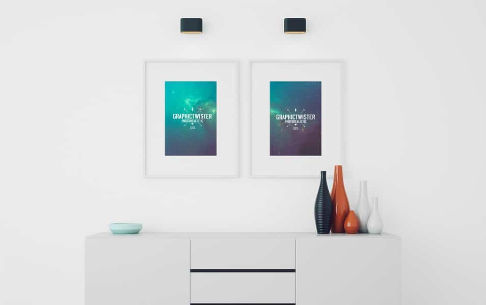 Double Image Frame Mockup