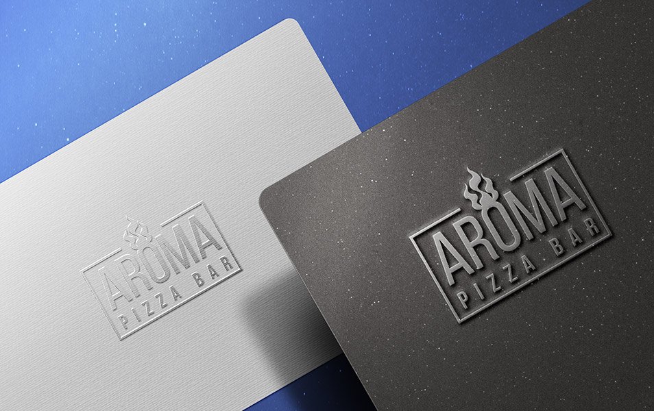 Embossed Metallic Logo Mockup