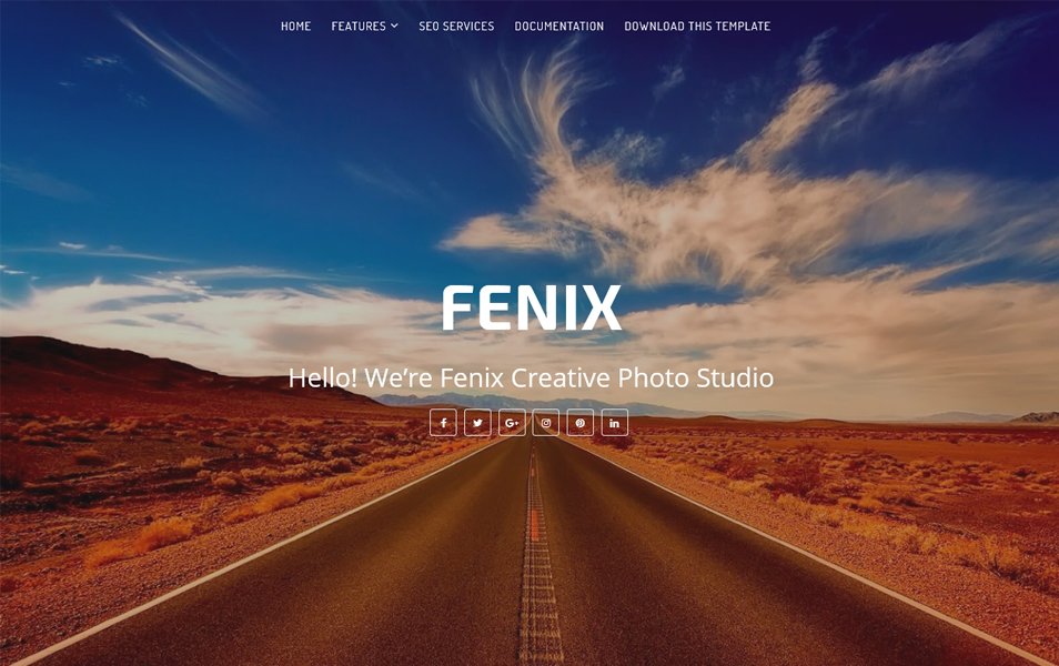 Fenix Portfolio Responsive Blogger Template